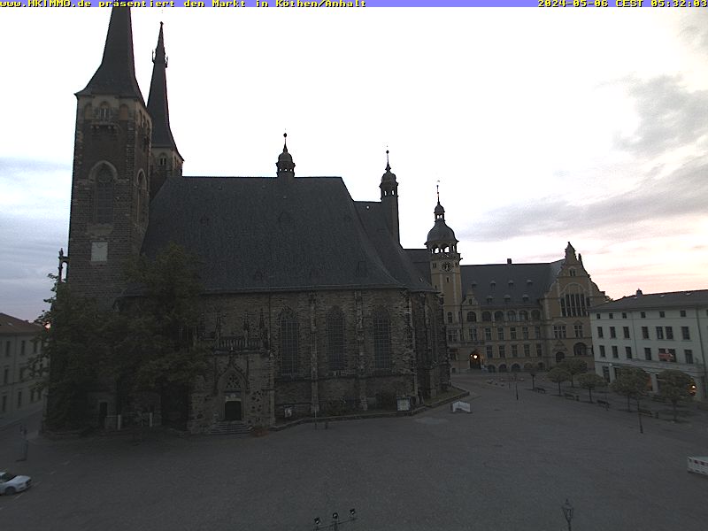 Bild der Webcam vom Marktplatz in Köthen/Anhalt