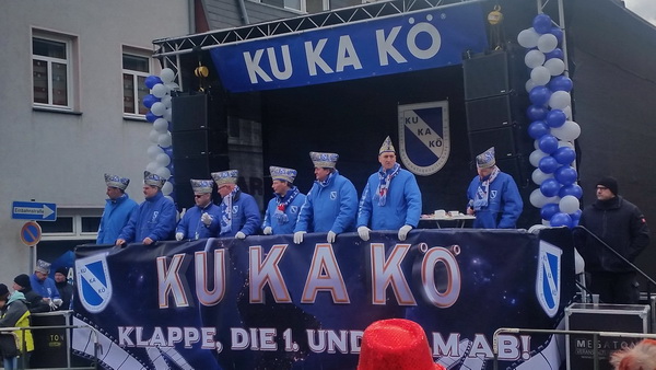 KuKaKö Bühne am Bärplatz zum Rosenmontag 2018