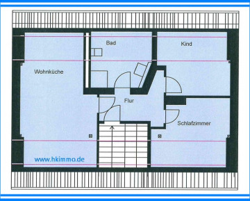 3-Raumwohnung unterm Dach in Köthen/Anhalt - Grundrisse DG (366224)