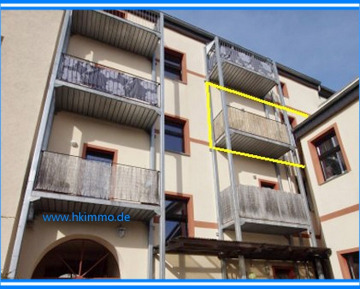 2-Raumwohnung mit Balkon in Köthen ! - Hofansicht - Wohnung in Köthen (365823)
