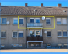 Hofansicht - Eigentumswohnung mit Balkon in Reppichau – 4 Zimmer Küche Bad – mit Einbauküche