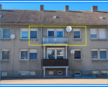 Eigentumswohnung mit Balkon in Reppichau – 4 Zimmer Küche Bad – mit Einbauküche - Hofansicht (366357)
