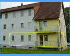 Balkonansicht - Kleine Wohnung mit Balkon in Arensdorf bei Köthen